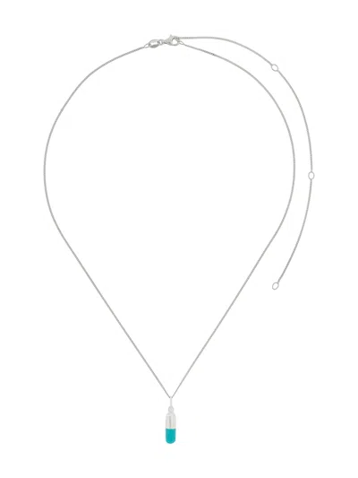 True Rocks Pill Charm Necklace In Silver