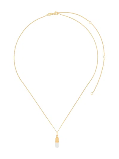 True Rocks Pill Pendant Necklace In Gold