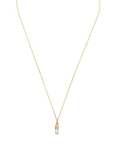 True Rocks Pill Pendant Necklace In Gold