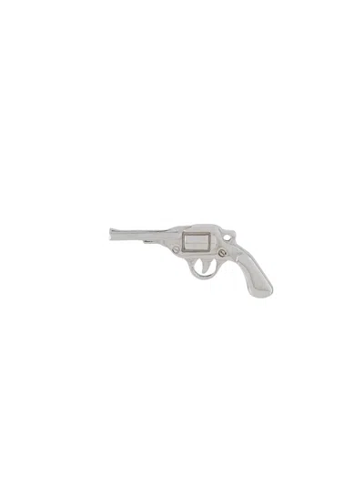 True Rocks Pistol Stud Single Earring In Silver