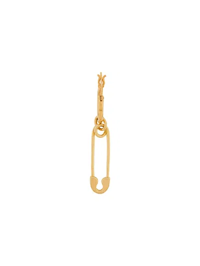 True Rocks Safety Hoop Earrings In Gold