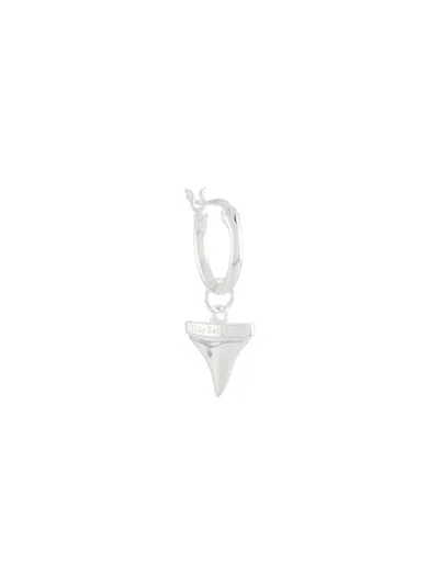 True Rocks Shark Tooth Single Earring In Silver