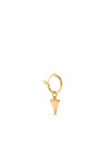 True Rocks Single Shark Tooth Hoop Earring In Gold
