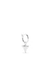 True Rocks Sterling Silver Shark Tooth Earring In Silver