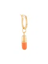 True Rocks Two-tone Pill Hoop Earring In Gold