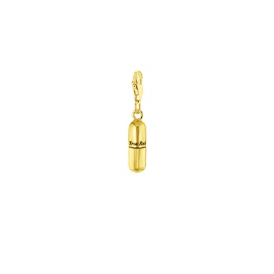 True Rocks Women's 18kt Gold-plated Mini Pill Charm
