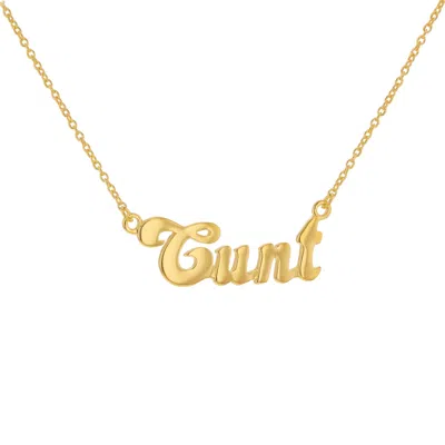 True Rocks Women's 18kt Gold Plated Status Necklace