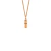True Rocks Women's 18kt Rose Gold Plated Mini Pill Pendant In Gold