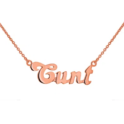 True Rocks Women's 18kt Rose Gold Plated Status Necklace