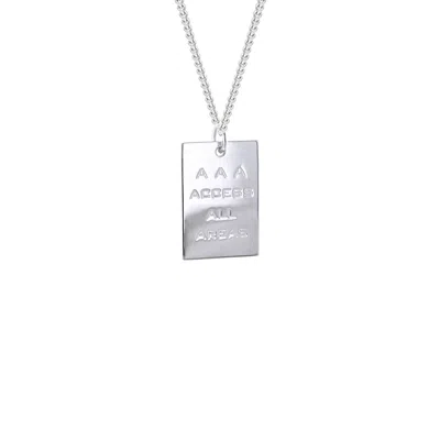 True Rocks Women's Access All Areas Pass Pendant Sterling Silver