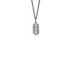 True Rocks Women's Mini Razor Blade Pendant Gun Metal Grey Sterling Silver In Metallic