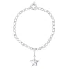 True Rocks Women's Mini Star Charm Belcher Bracelet Sterling Silver In Metallic
