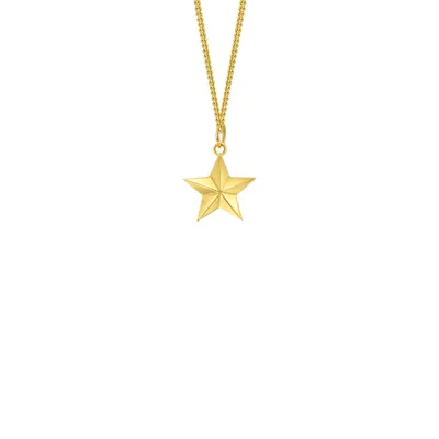 True Rocks Women's Mini Star Pendant 18kt Gold-plated