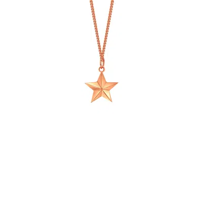 True Rocks Women's Mini Star Pendant 18kt Rose Gold-plated