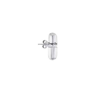 True Rocks Women's Pill Stud Earring Sterling Silver