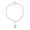 True Rocks Women's Plectrum Charm Belcher Bracelet Sterling Silver In Metallic