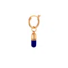 True Rocks Women's Rose Gold / Blue 18kt Rose Gold-plated & Midnight Blue Mini Pill Charm On Rose Gold Hoop In Multi
