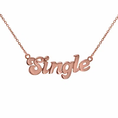 True Rocks Women's Single 18ct Rose Gold-plated Necklace