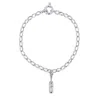 True Rocks Pill Charm Chunky Chain Bracelet In Silver