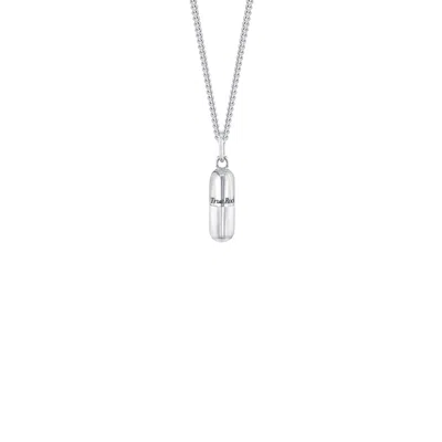 True Rocks Women's Sterling Silver Mini Pill Pendant