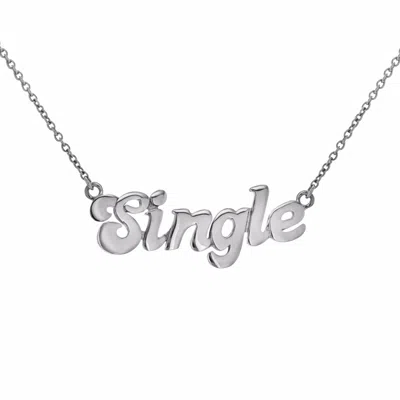 True Rocks Women's Sterling Silver Single Necklace In Metallic