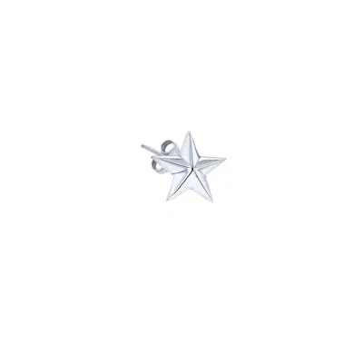 True Rocks Women's Sterling Silver Star Stud Earring