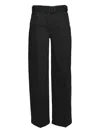 True Royal Belt-fastening Trousers In Black