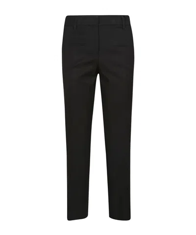 True Royal Belt Ring Bag Casual Pants In Black