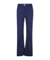 True Royal Belt Ring Bag Casual Pants In Blue