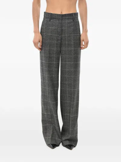 True Royal Belt-loop Checked Trousers In Black