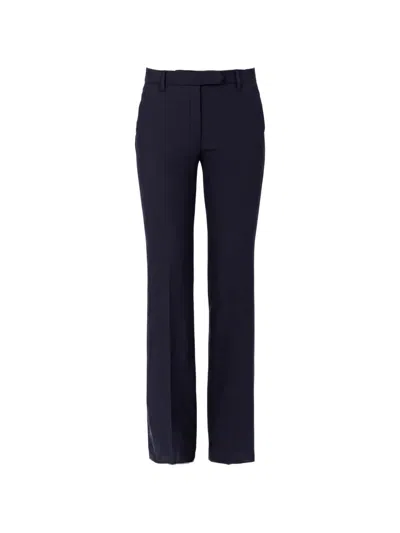 True Royal Belt-loops Pressed-crease Trousers In Blue