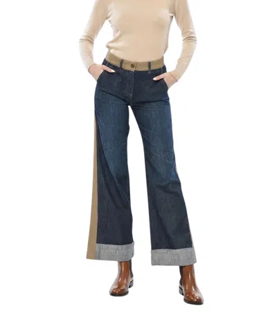 True Royal Blue Flared High Rise Jeans