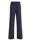 True Royal Button-fastening Wide-leg Trousers In Blue