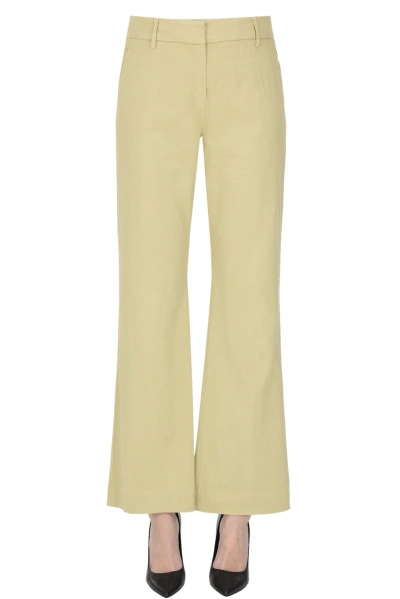 True Royal Cotton Chino Trousers In Beige