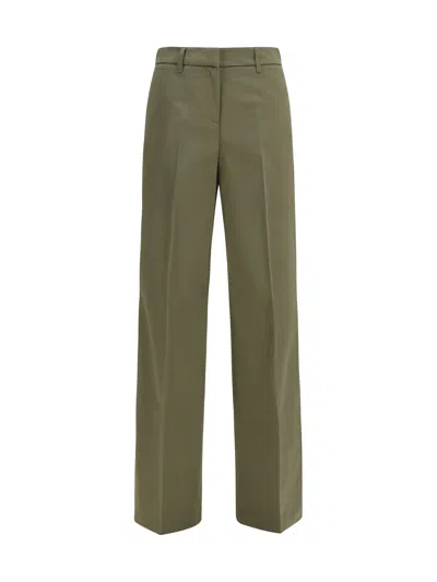 True Royal Cotton Tailored Trousers In Green