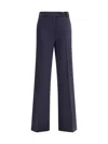 True Royal Button-fastening Wide-leg Trousers In Blue