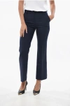 True Royal Gabardine Sandy Pants With Belt Loops In Blue