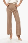 True Royal Gabardine Sandy Pants With Belt Loops In Neutral