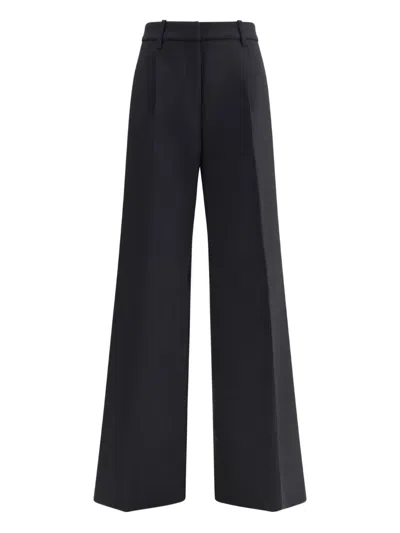 True Royal Front-pleated Casual Pants In Black