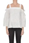 True Royal Off The Shoulders Top In White