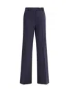 True Royal Button-fastening Wide-leg Trousers In Blue
