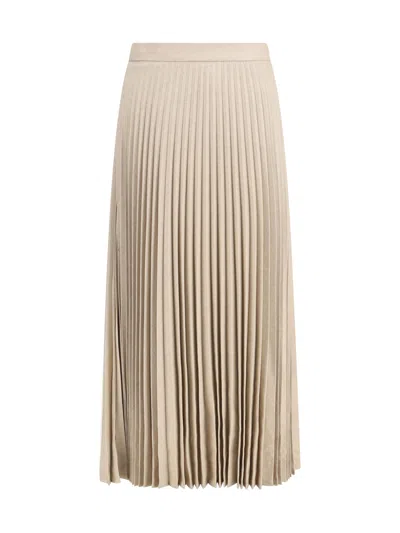 TRUE ROYAL PLEATED WOOL SKIRT
