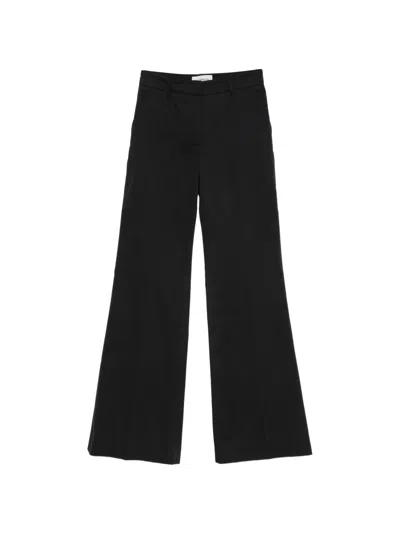 True Royal Pressed-crease Wide-leg Trousers In Black