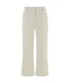 True Royal Sandy Beige Cotton Pants In Neutral