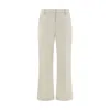 True Royal Sandy Beige Cotton Pants In Neutral