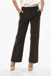 True Royal Solid Color Velvet Sandy Pants In Brown