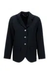 True Royal Tailored Jacket With Notched Lapel In Blue
