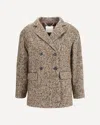 True Royal Vittoria Double-breasted Blazer In Brown