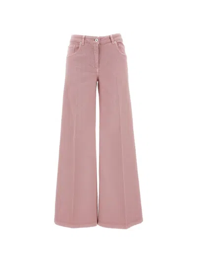 True Royal Wide-leg Trousers In Pink