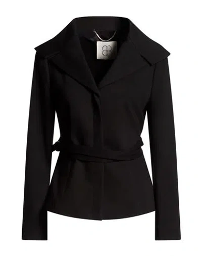 True Royal Woman Jacket Black Size 6 Viscose, Polyamide, Elastane